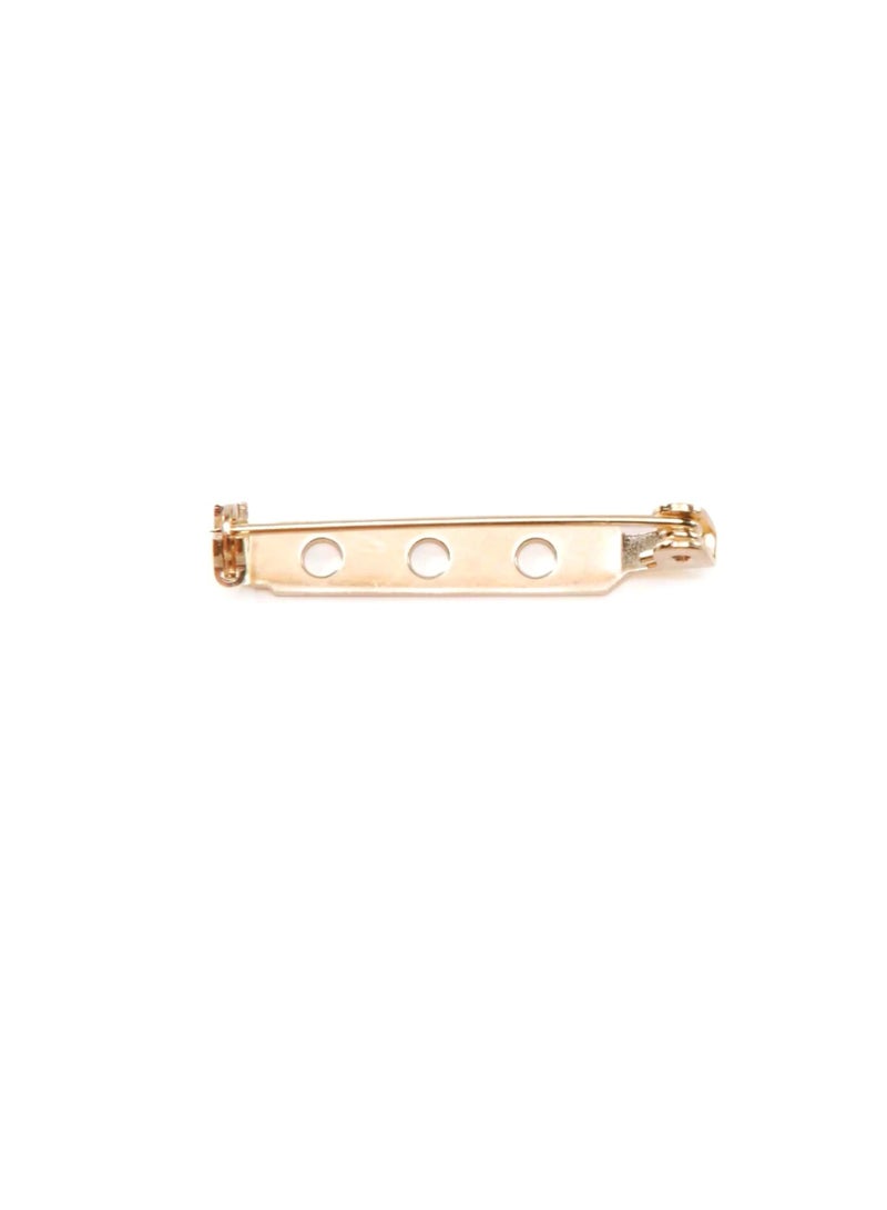 Pin Back Brass Plated Steel 1-1/4 Inch - Image 2