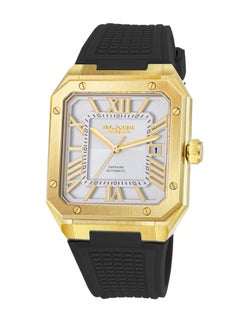 Blade BLADE Magnus Automatic 24 Gold/ Black 3655G5GSN SS & Silicone Strap Calendar Men's Watch 