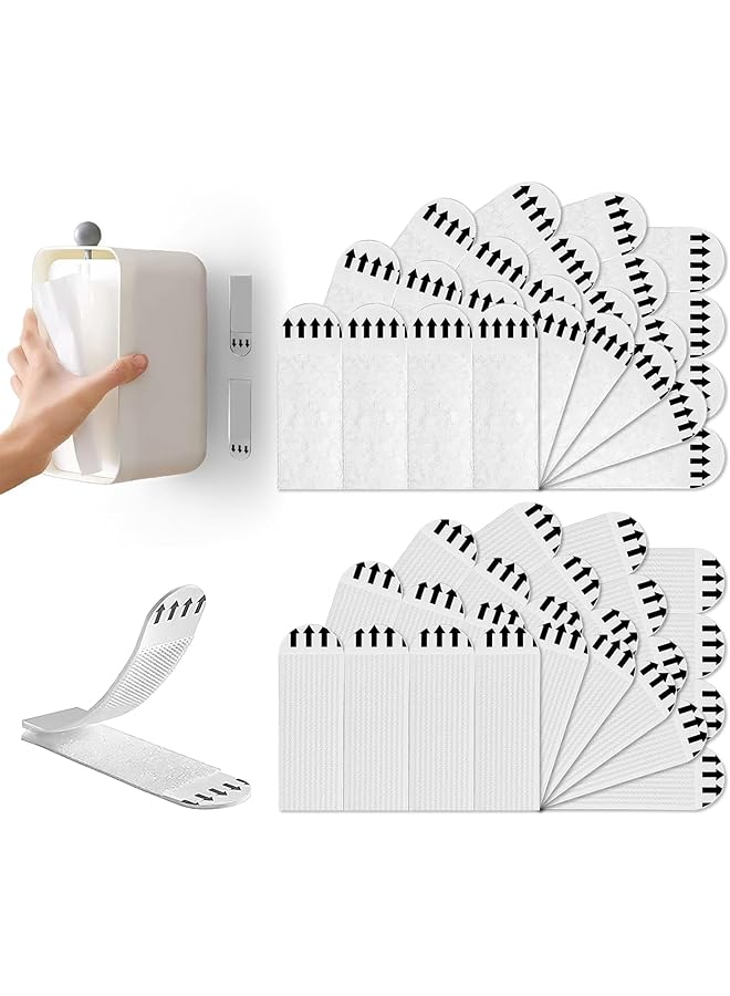 PROMASS promass Picture Hanging Strips, Removable Hook and Loop Strips for Frame Hanging Photo Frames Wall Art Hanging Frames, Posters or Trinkets (12, White X Small)  - Image 1