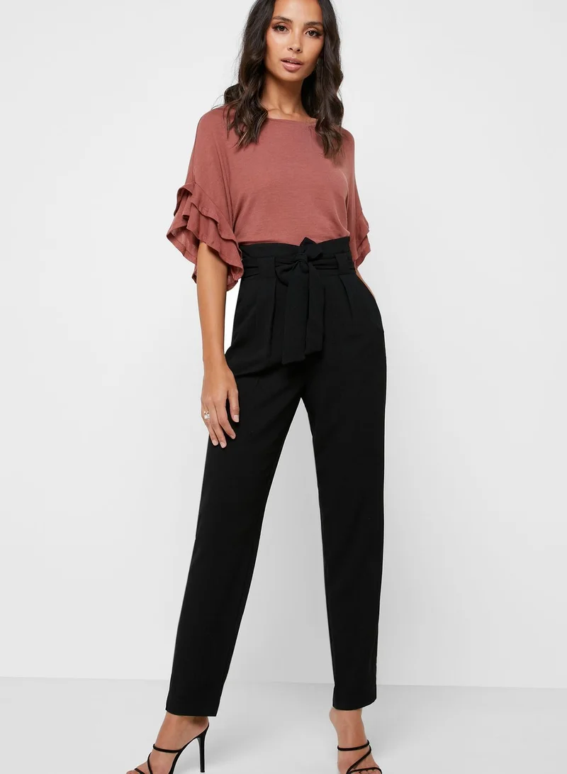 VERO MODA Ruffle Detail Short Sleeve Top