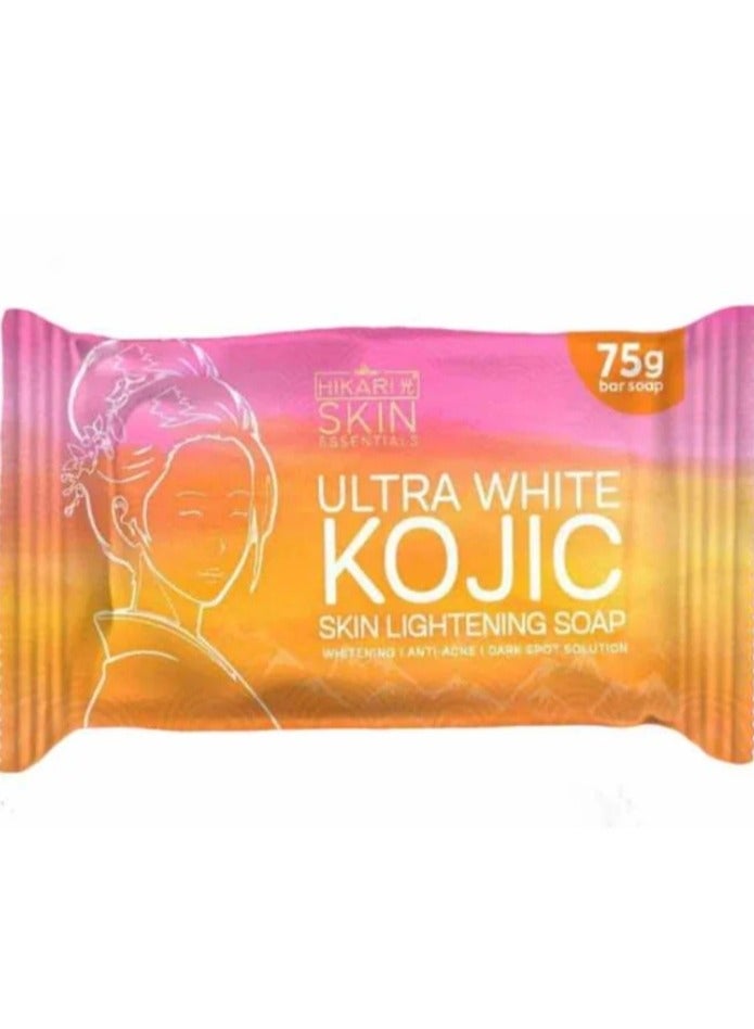 Hikari Skin Essentials Ultra White Kojic Skin Lightening Soap - 75g - Image 1