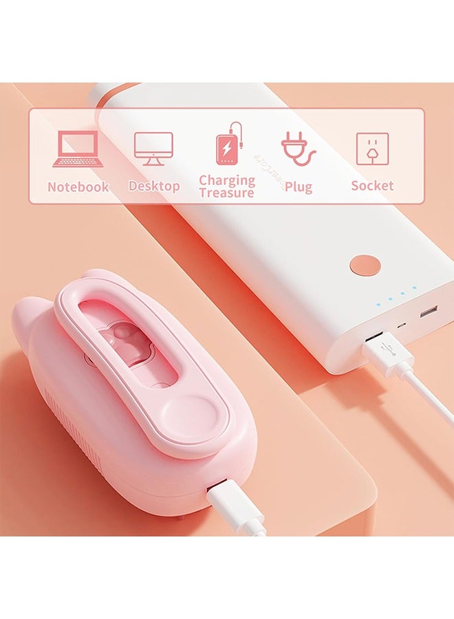 فرشاة العناية بالحيوانات الأليفة المصنوعة من السيليكون 3 في 1 (وردي) - مشط فرشاة مشبع بالبخار لإزالة القطط والاستحمام وتدليكها (الاستخدام الجاف والرطب) - Image 5