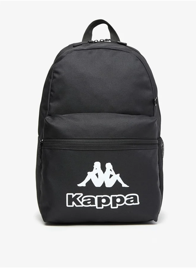 Kappa Logo Print Backpack with Lunch Bag and Pencil Case