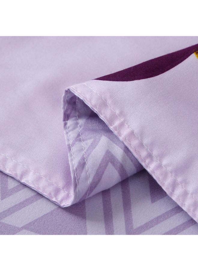 NIBEMINENT 4-Piece European Style Luxury Jacquard Single Bedding Set Polyester White - Image 4