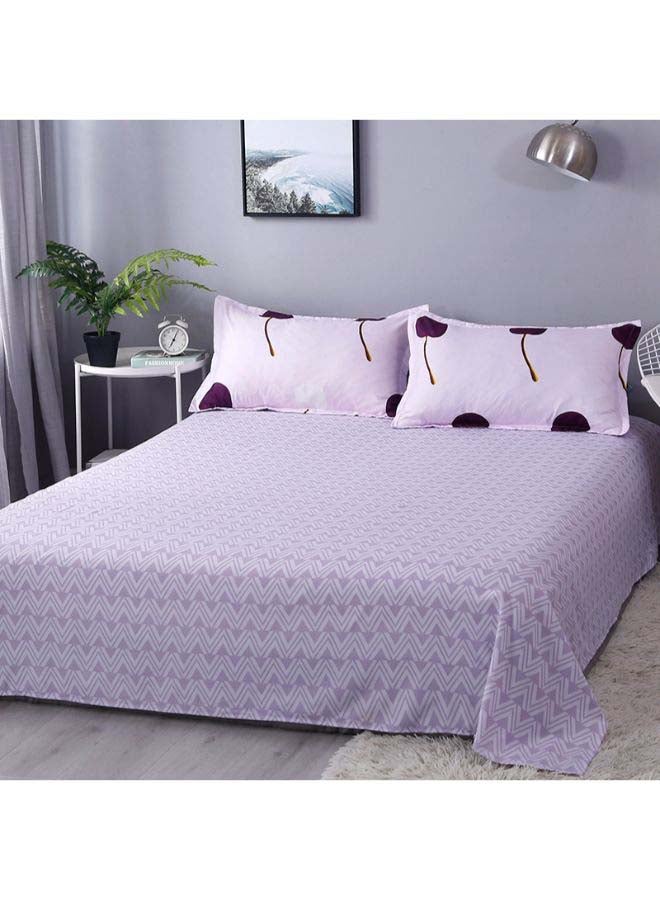 NIBEMINENT 4-Piece European Style Luxury Jacquard Single Bedding Set Polyester White - Image 3
