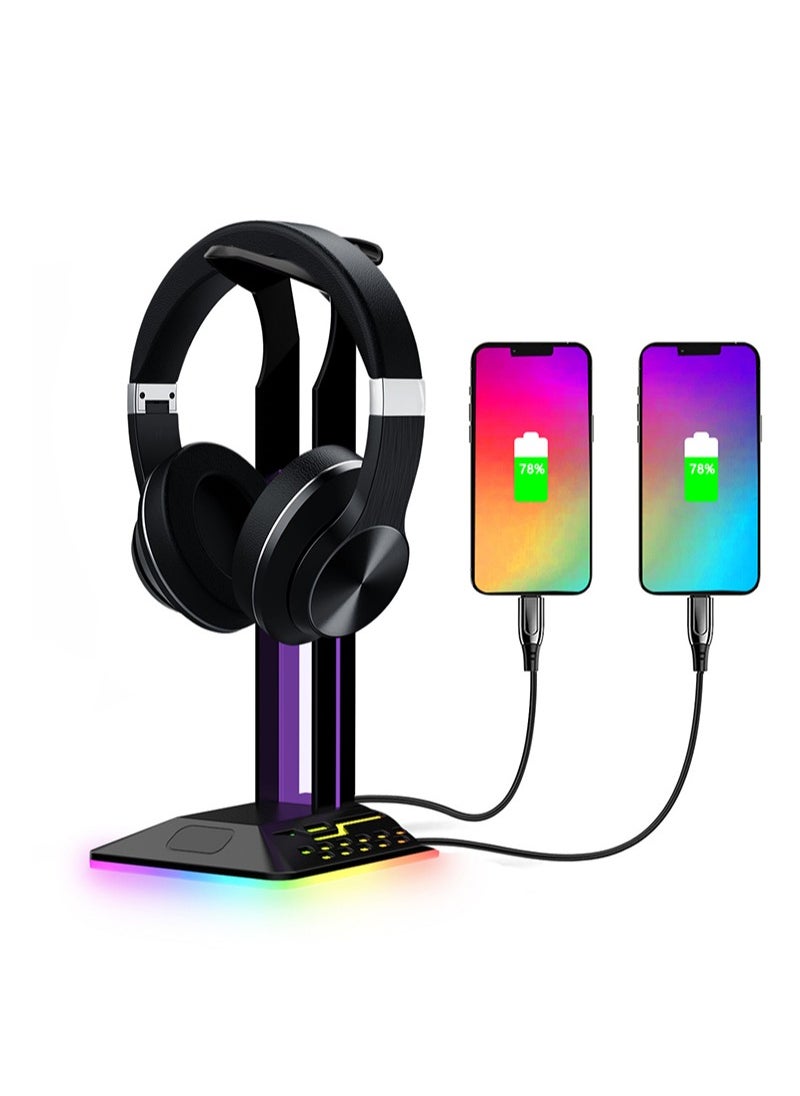 حامل سماعة رأس للألعاب لأجهزة سطح المكتب RGB مع منفذين USB - pzsku/ZE5759C80B66903FA6ABFZ/45/_/1700206861/03a8e380-09ab-4af2-a2cd-6bcdb3ba16be