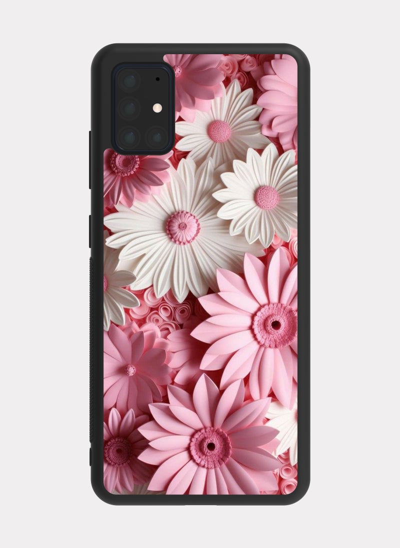 PXLAAT Samsung Galaxy A51 case cover Flowers - Image 1