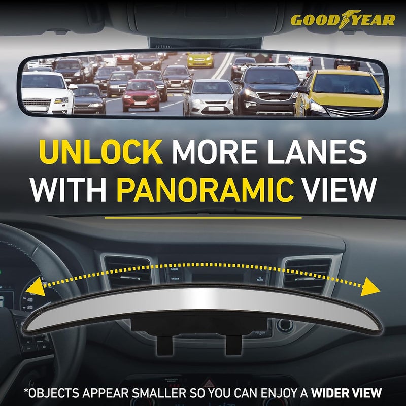 Goodyear 17” Panoramic Rear View Mirror - Image 4