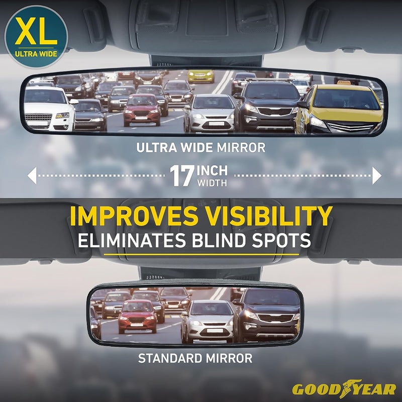 Goodyear 17” Panoramic Rear View Mirror - Image 2