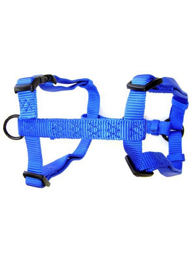 Hamilton Adjustable Comfort Nylon Dog Harness, Blue, 5/8" x 12-20" - Image 1
