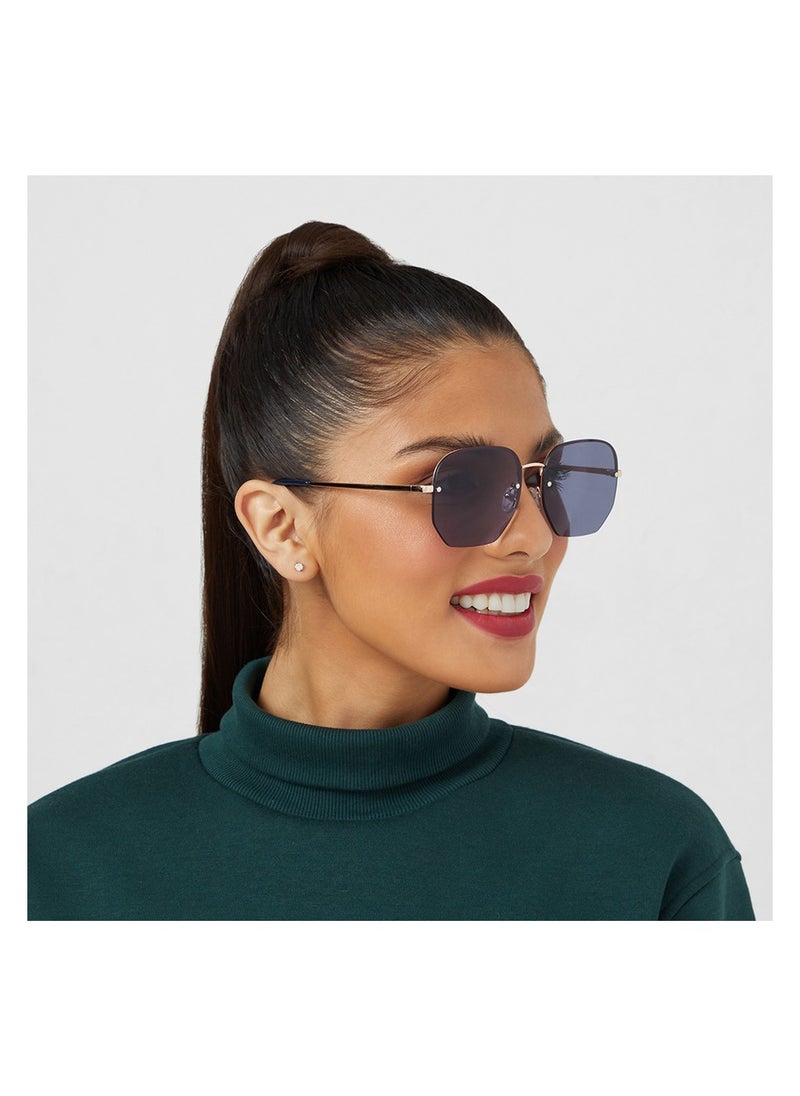 Blackout BlackOut Nina II, Unisex Hexagon Sunglasses with UV400 Protection  - Image 4