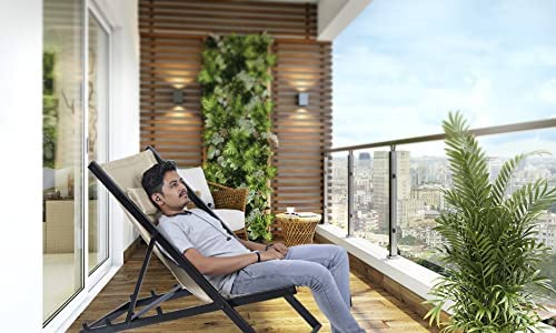 Hari Enterprise Hari Enterprise Metal Body Super Strong Folding RestRelax Outdoor and Indoor Chair with Foam Padded Cushions Cream - Image 2