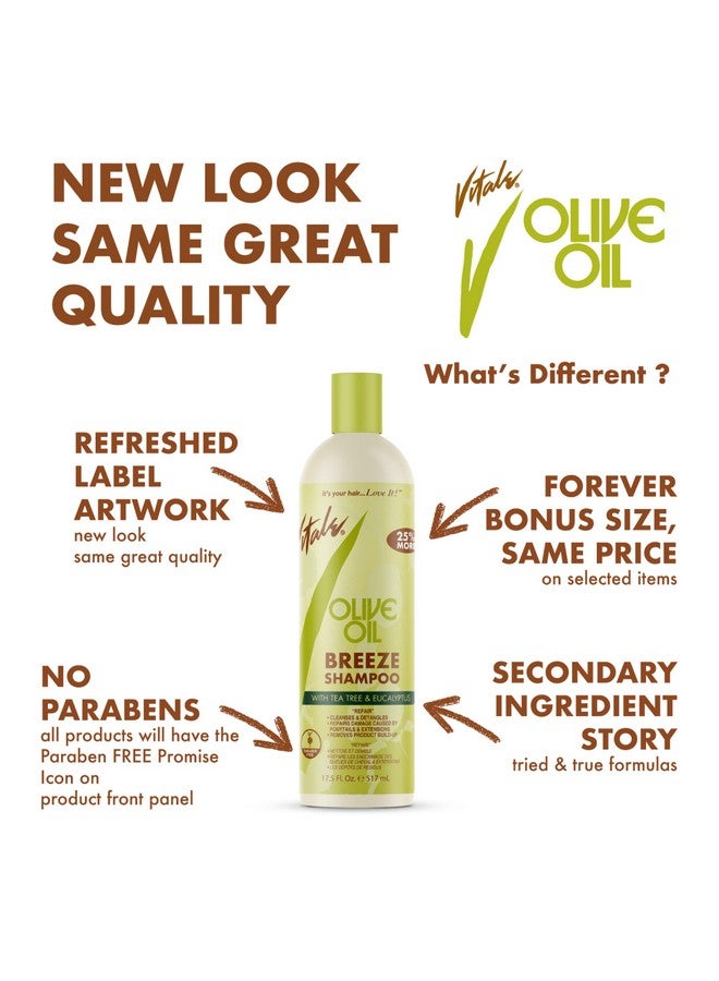 VITALE Olive Oil Foam Wrap Hair Lotion, 8 fl oz - Flake-Free Anti-Breakage Styling - for Men & Women - Safe for Color Treated Scalp - Moisturize for All Hair Types - Image 3