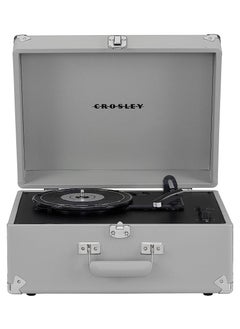 Crosley Crosley CR6253B-GY Anthology Vintage 3-Speed Bluetooth in/Out Suitcase Turntable Gray  - Image 1