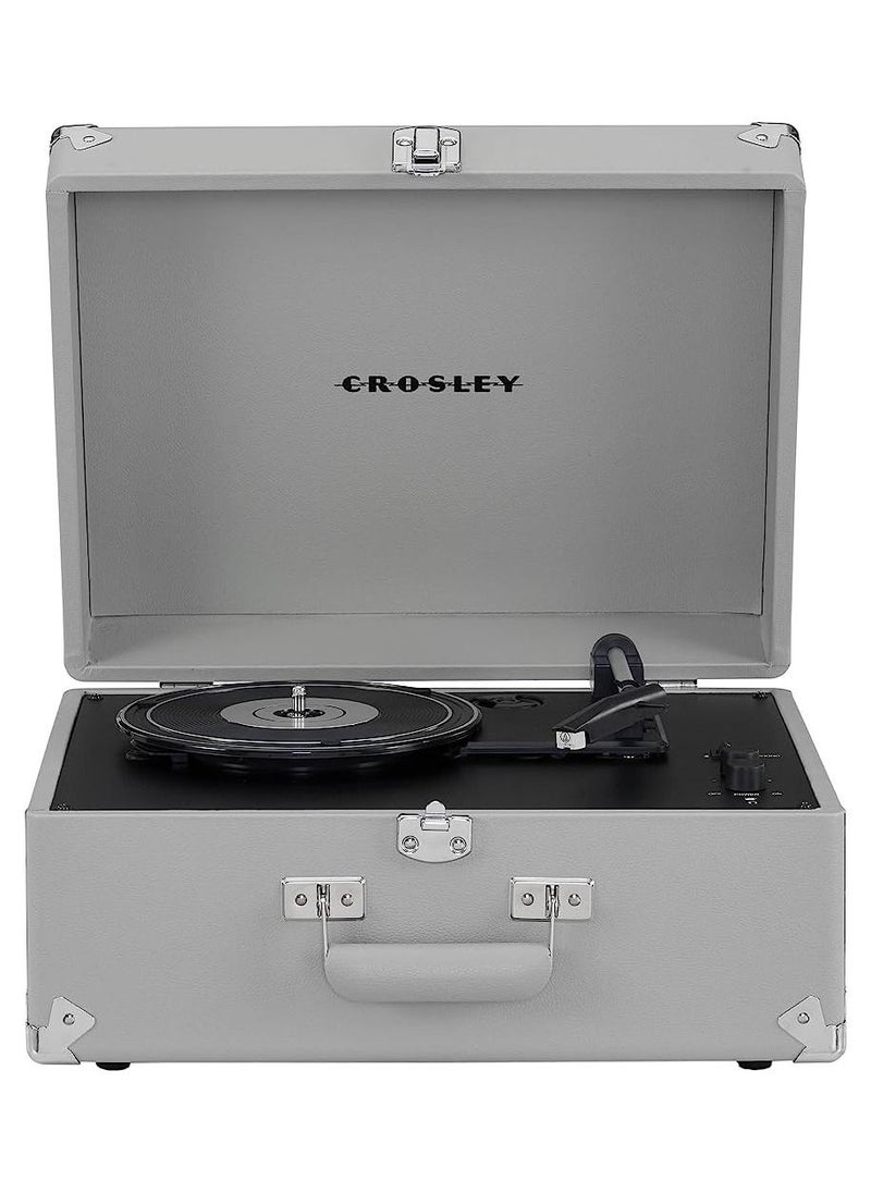 Crosley Crosley CR6253B-GY Anthology Vintage 3-Speed Bluetooth in/Out Suitcase Turntable Gray  - Image 1