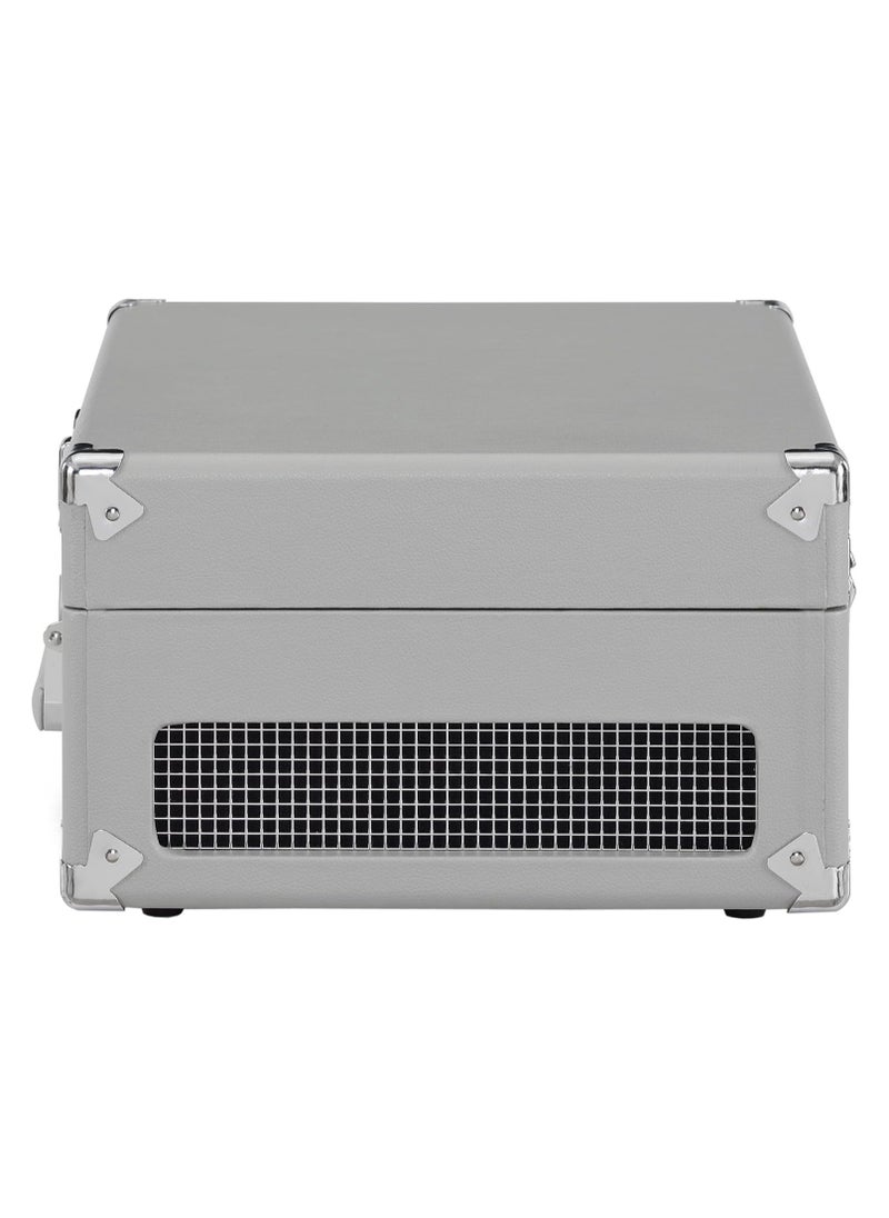 Crosley Crosley CR6253B-GY Anthology Vintage 3-Speed Bluetooth in/Out Suitcase Turntable Gray  - Image 3