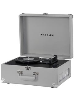 Crosley Crosley CR6253B-GY Anthology Vintage 3-Speed Bluetooth in/Out Suitcase Turntable Gray  - Image 5