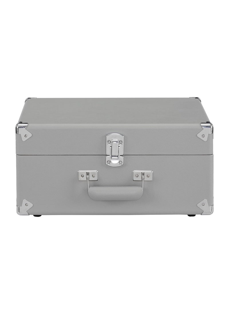 Crosley CR6253B-GY Anthology Vintage 3-Speed Bluetooth in/Out Suitcase Turntable Gray