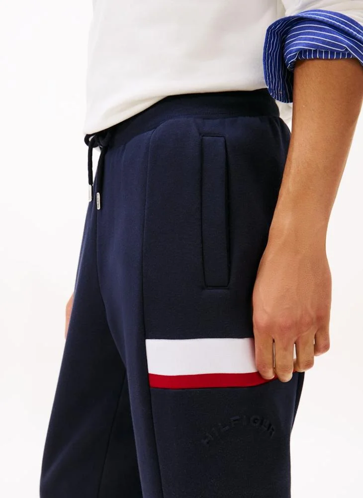 TOMMY HILFIGER Colour-Blocked Fleece Cuffed Joggers