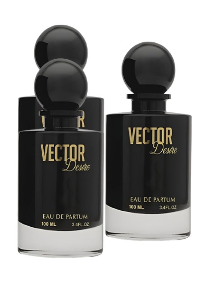 Vector 3 Pieces Vector Desire Perfume Black 100ml EDP - Image 1