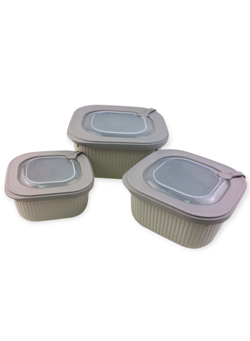 فولي لايف علب حفظ الطعام - 3 قطع - Image 1
