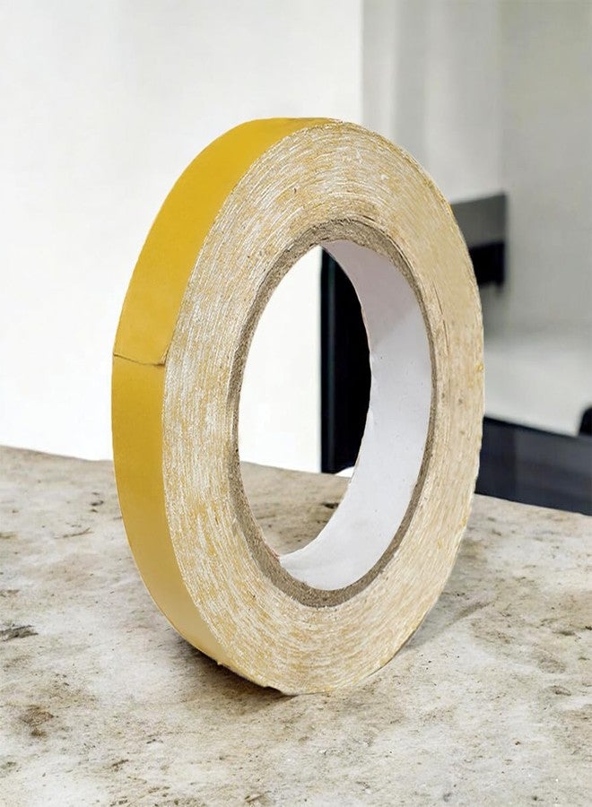 BLUSHIA 20 meters Hair wig tape/Hair Patch Tape/Hair Toupee Tape/Yellow Double Sided Tape For Hair Patch & Hair Toupee (Yellow Tape) - Image 1