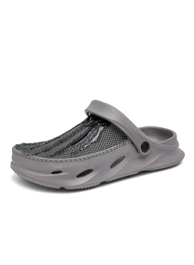 NIBEMINENT Men Sandals Summer Shoes Male  Mesh Slippers Slip-On  Soft Bottom Breathable Non-Slip Shoes - Image 1