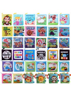 Generic Baby Cloth Book Animals Food-Color:2960-5 Shape Cognition 22.4g  - Image 2