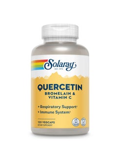Qbc Plex; Quercetin & Bromelain Plus Vitamin C; Year Round Immune Function & Respiratory Health Support; Nongmo & Vegan; 120 Vegcaps