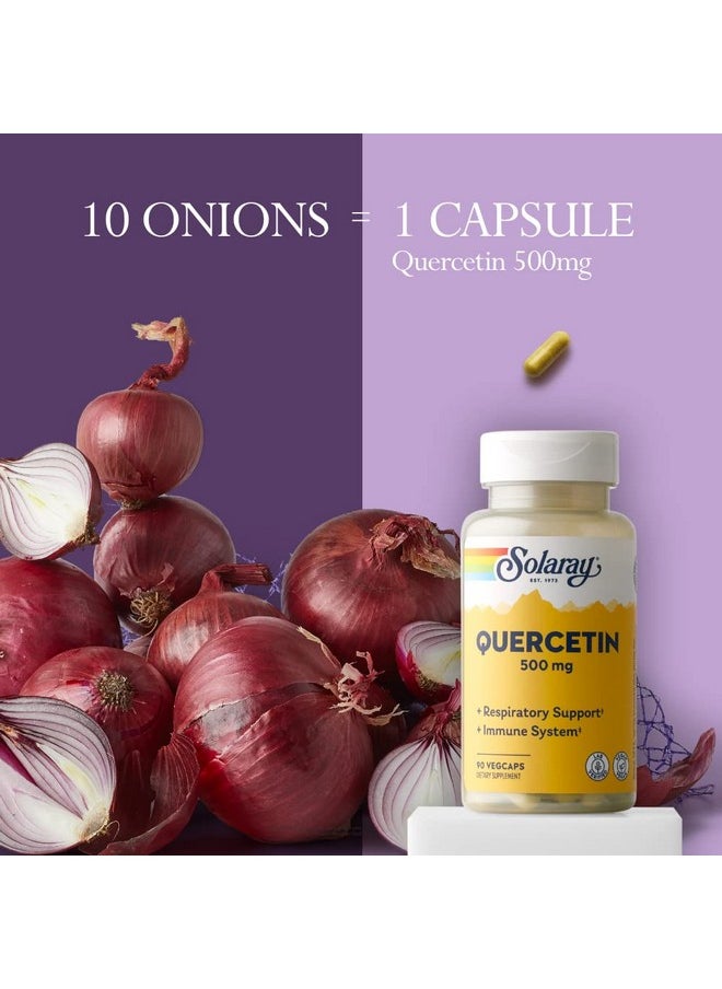 Solaray - Qbc Plex; Quercetin & Bromelain Plus Vitamin C; Year Round Immune Function & Respiratory Health Support; Nongmo & Vegan; 120 Vegcaps - Image 1
