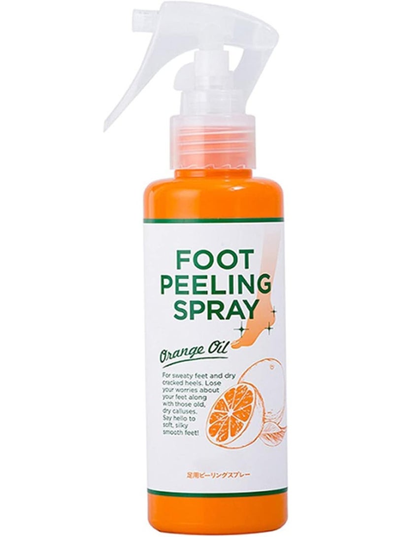 BLOOMING TIME Foot Peeling Spray Natural Orange Essence, Pedicure Hands Dead Skin, Exfoliating Foot Moisturizing Hydrating Nourish Peel off Spray, Quickly Remove Dead Skin and Calluses on Feet - Image 1