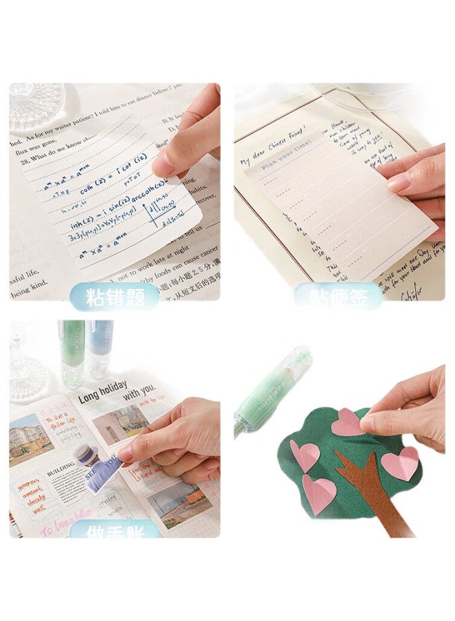 Changli Push-Button Dot Glue Correction Tape, High Adhesion, Traceless, No Residue, For Students, Error Correction, Sticky Dots, Double-Sided Tape, Transparent Tape, Children'S Craft Glue Pen, Stickers, Journal Glue, Stationery - Image 3