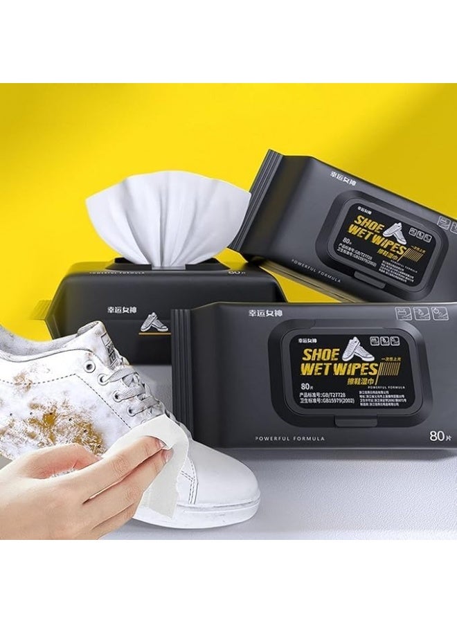 مناديل مبللة لتنظيف الاحذية عبوة واحدة - ٨٠ منديل ، وايبس لتنظيف الاحذية الرياضية، منظف لازالة البقع من الكوتش- 227 - Image 4