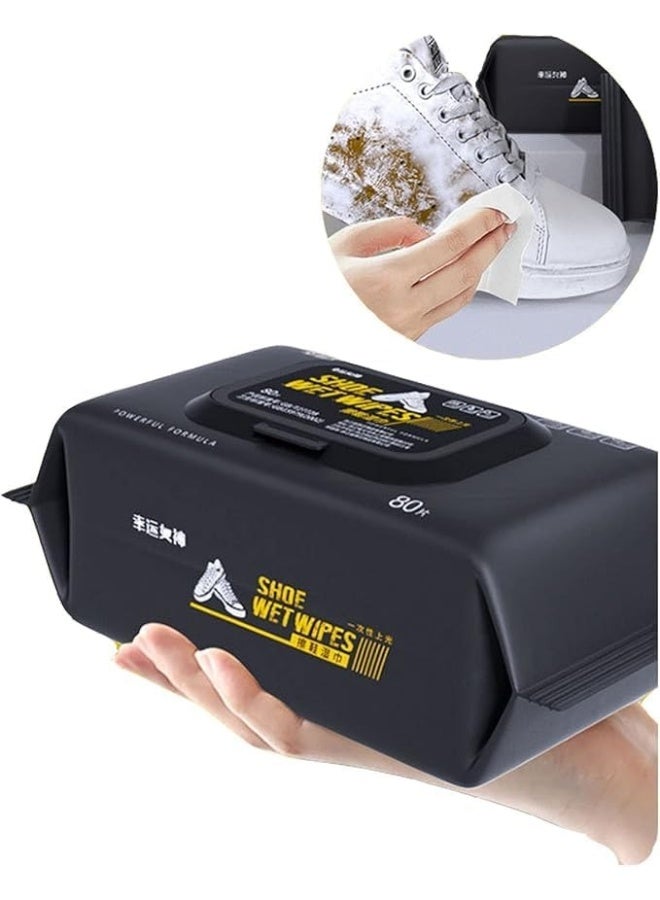 مناديل مبللة لتنظيف الاحذية عبوة واحدة - ٨٠ منديل ، وايبس لتنظيف الاحذية الرياضية، منظف لازالة البقع من الكوتش- 227 - Image 5