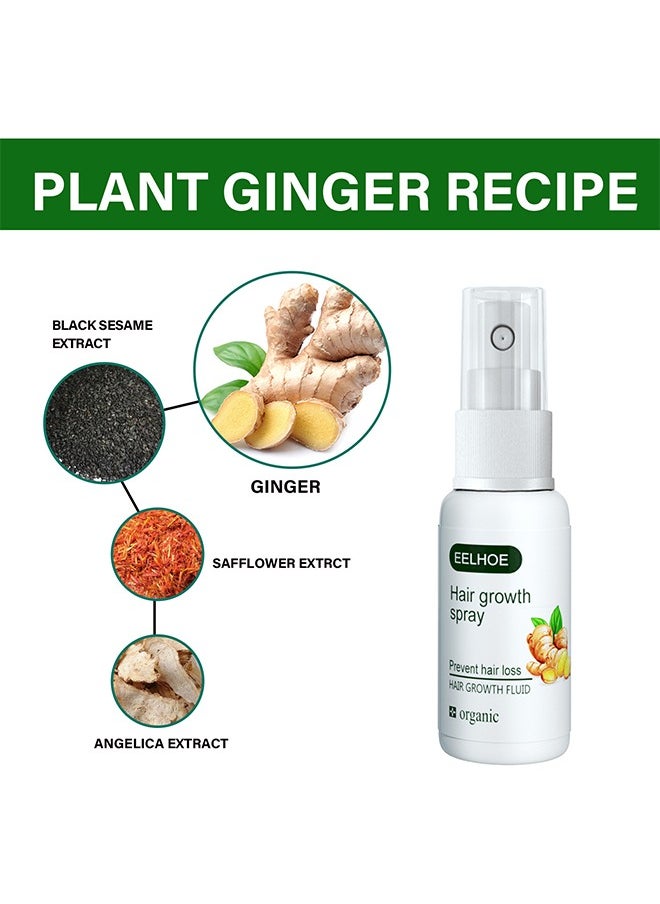 EELHOE - Ginger Hair growth spray, Rapid Growth Hair Treatment 7 Day Hair Growth Serum Essence Oil Regrow, Ginger Essential Oil Stop Hair Loss Hair, Thinning Treatment Hair Growth Oil for Women & Men(20ML) - Image 1