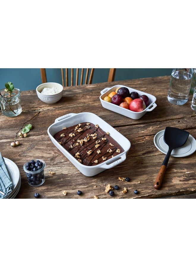 STAUB Ceramics Rectangular Baking Dish Set, 2 pc, White - Image 4