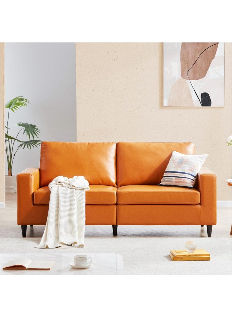 Karnak Berlin 3 Seater Sofa – Orange - Image 1