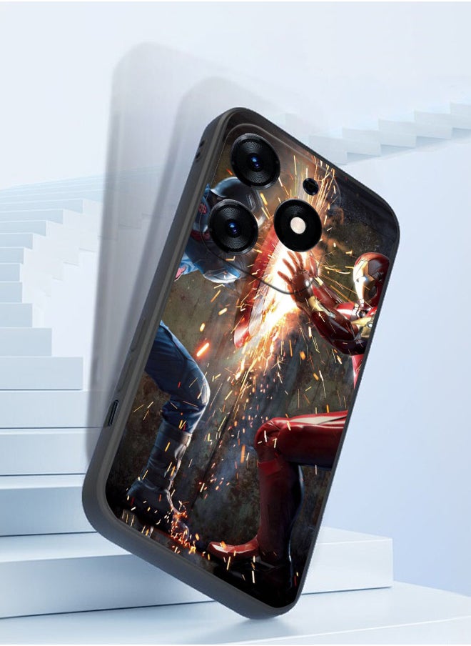 Generic - Protective Shockproof Case Cover For TECNO Spark Go 2024 Iron Man robot fighting Drawing - Image 1