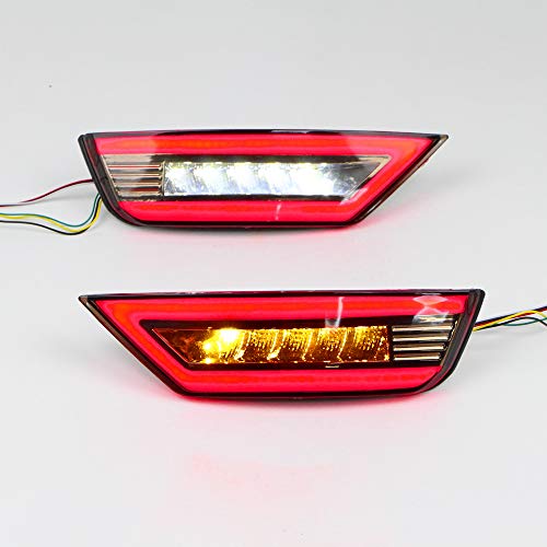 Dreamseek LED Reflector Rear Bumper Tail Light for Ford EcoSport 2013-2022 Driving Brake Reverse Taillight w/Dynamic Sequential Turn Signal Lamp(Smoke Lens) - Image 5