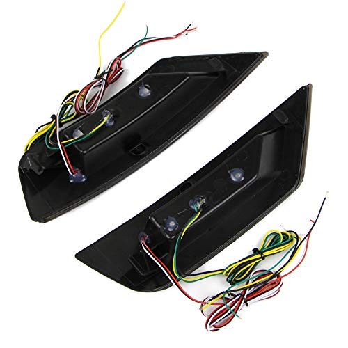 Dreamseek LED Reflector Rear Bumper Tail Light for Ford EcoSport 2013-2022 Driving Brake Reverse Taillight w/Dynamic Sequential Turn Signal Lamp(Smoke Lens) - Image 4