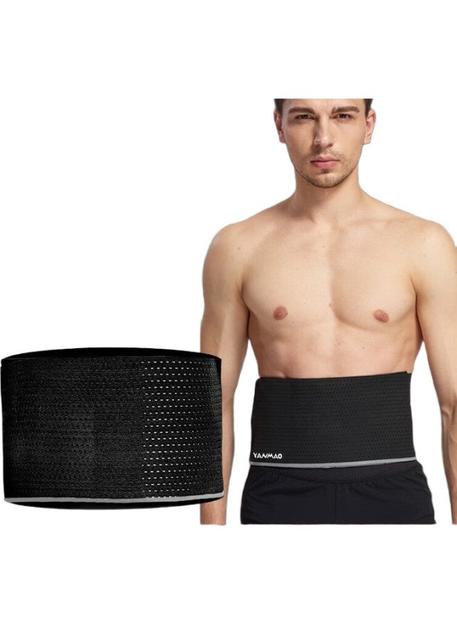 Yanmao Sports Waist Support Belt, Waist Shaper, Abdominal Binder, Breathable Fitness Running Thin Style, Breathable Waist Wrap For Men And Women, Size L - Image 2