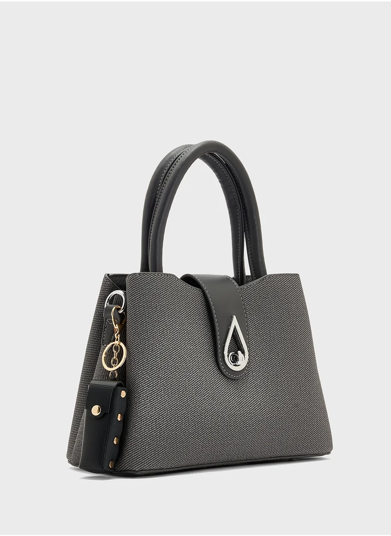 جينجر Snap Roll Mini Case Bag Charm
