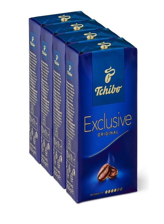Tchibo Exclusive Coffee, Premium Ground, 8.8-Ounce Vacuum Packs (Pack of 4) - Image 1