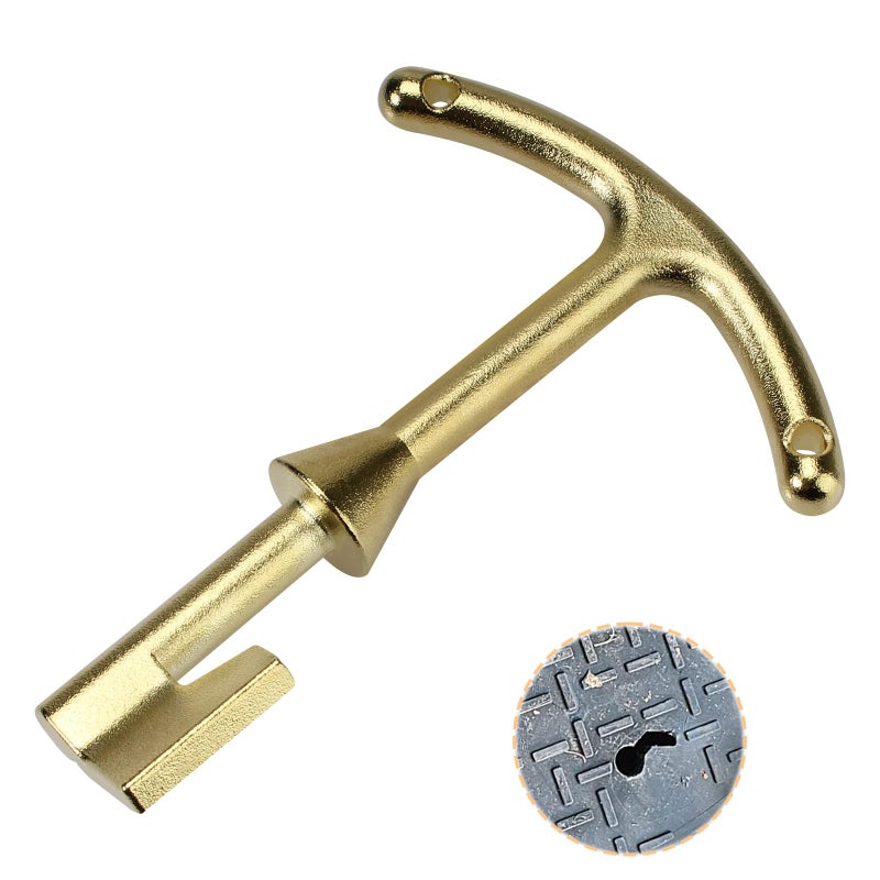Vidabte Water Meter Box Key Water Meter Cover/Lid Opening Tool  M07001 Water Meter Box Cover Key Valve Box Key Plumbing Meter Box Key - 5.5-Inch Length - Image 1
