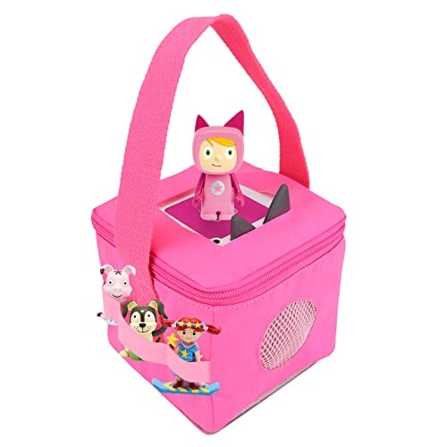 Annmore Carrying Case for Toniebox and Tonie Figures Portable Bag for Tonie Characters Storage and Transport Hot Pink - Image 1