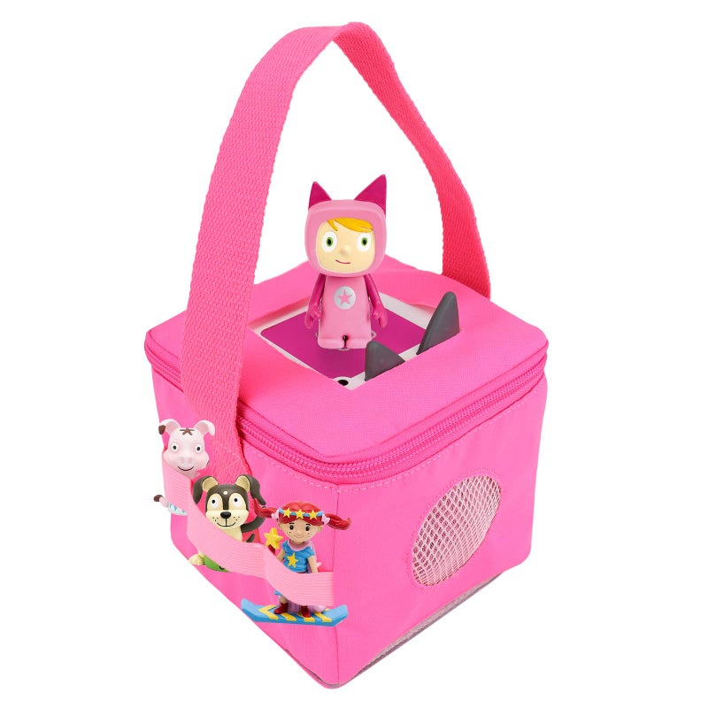 Annmore Carrying Case for Toniebox and Tonie Figures Portable Bag for Tonie Characters Storage and Transport Hot Pink - Image 2