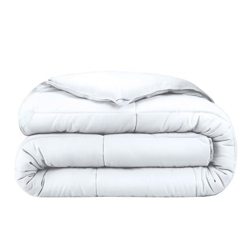 Bare Home Duvet Insert Comforter - Queen Size - Goose Down Alternative - Ultra-Soft - Premium 1800 Series - All Season Warmth - Bedding Comforter (Queen, White) - Image 1