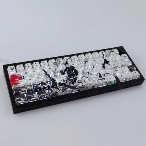Hyekit PBT Keycaps - Side Print Keycap Set, Shine Through Custom Key caps, Japanese Keycaps Dye Sub & Double Shot, 131 Keys Cherry Profile Keyboard Keycap for Magnetic Mechanical Keyboard - Image 2