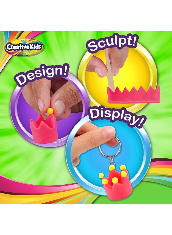 Creative Kids Creative Kids Clay Charms - Sculpt Over 30 Various Clay Charms - Make Charm Bracelets and Keychains with 13 Air Clay Colors - Great Kids Activity Birthday Gift for Boys and Girls Ages 6+  - Image 2