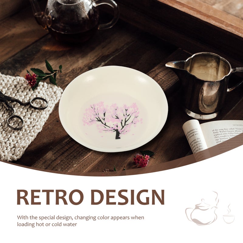 Flower Ceramics Tea Cups Color Changing Tableware Allochroic Teacup Entertaining Tea Cup - Image 2
